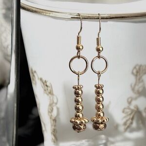 5 For $25💫Alternative Gold Beaded Ball Dangles